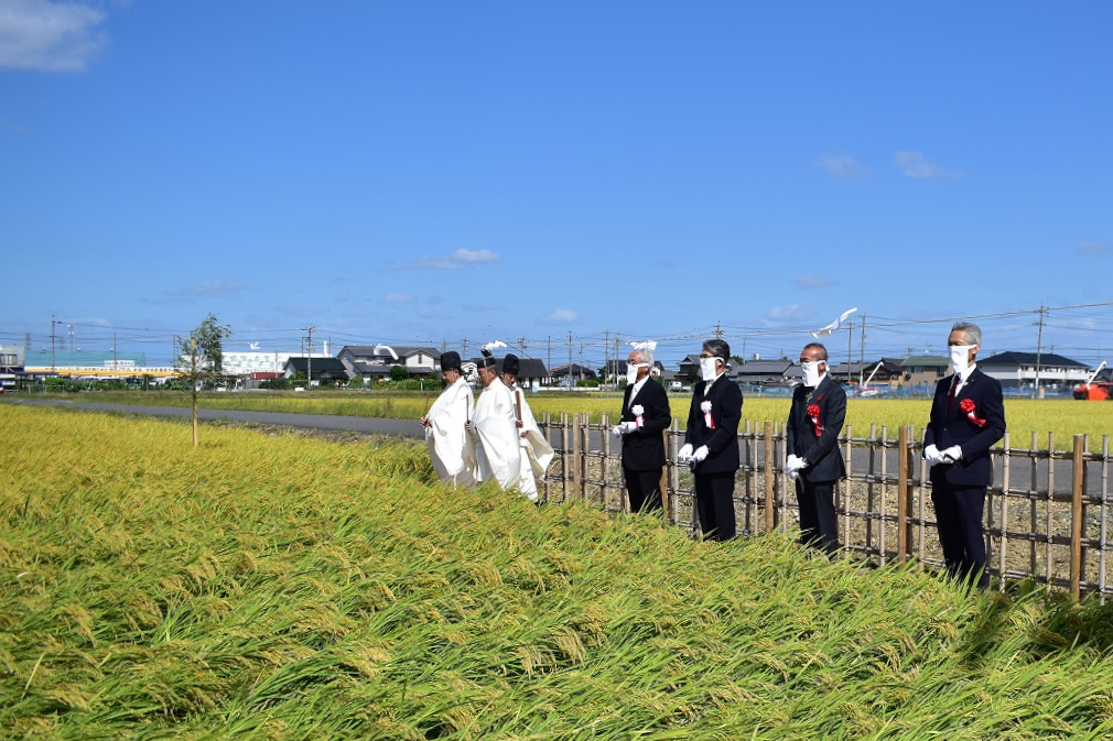 第１３１回愛知県農業祭献穀事業刈穂祭　収穫祝う